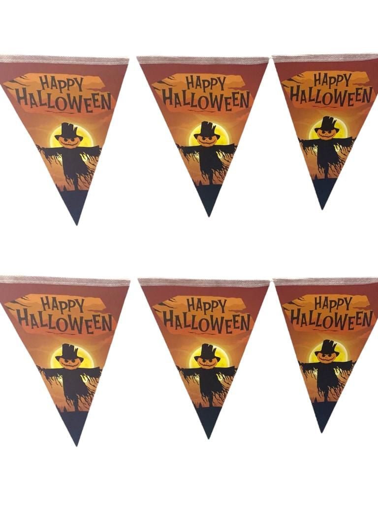 Turuncu Zeminli Cadılar Bayramı & Halloween Flama
