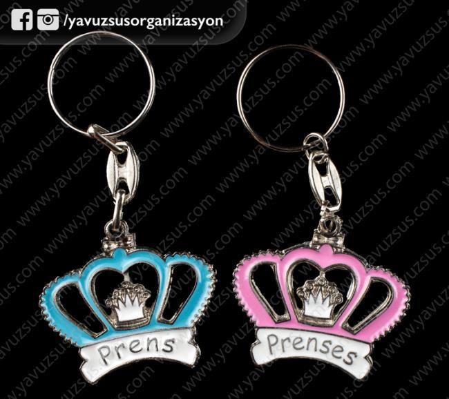 prens&prenses taç anahtarlık