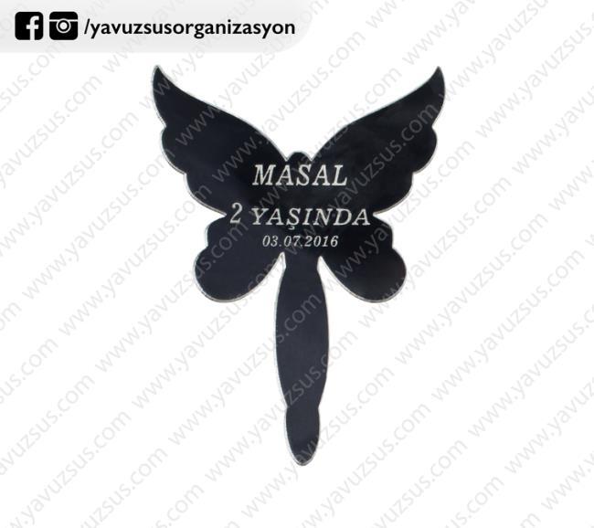 pleksi saplı kelebek