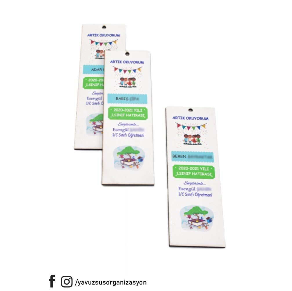 UV Baskılı Kişiye Özel Kitap Ayracı