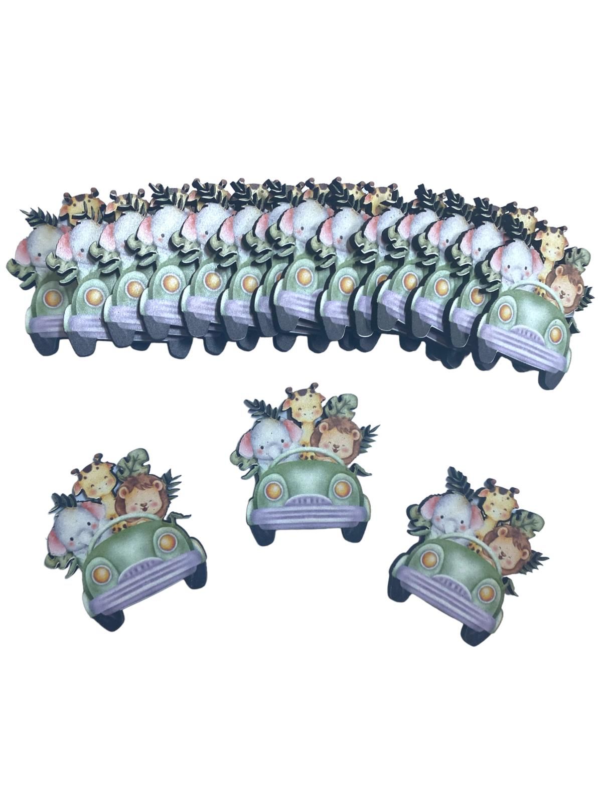 Ahşap Üzeri Uv Baskılı Küçük Safari (5cm)