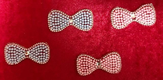 Taşlı kurdele(4 adet)(5.5cm*2.5cm)