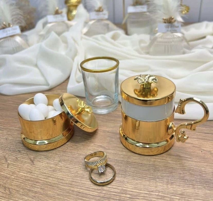 3 lü Yeni model Damat Fincan Seti
