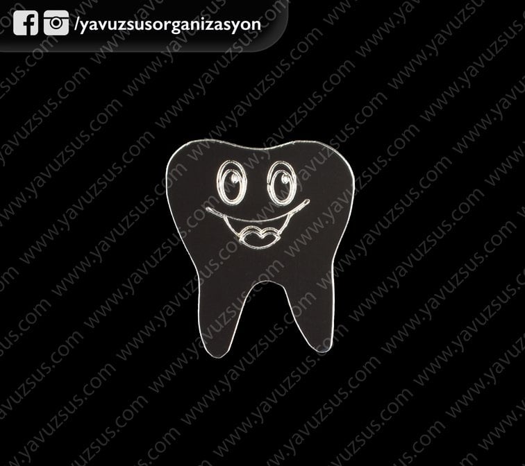 aynalı diş sticker(25 ad)
