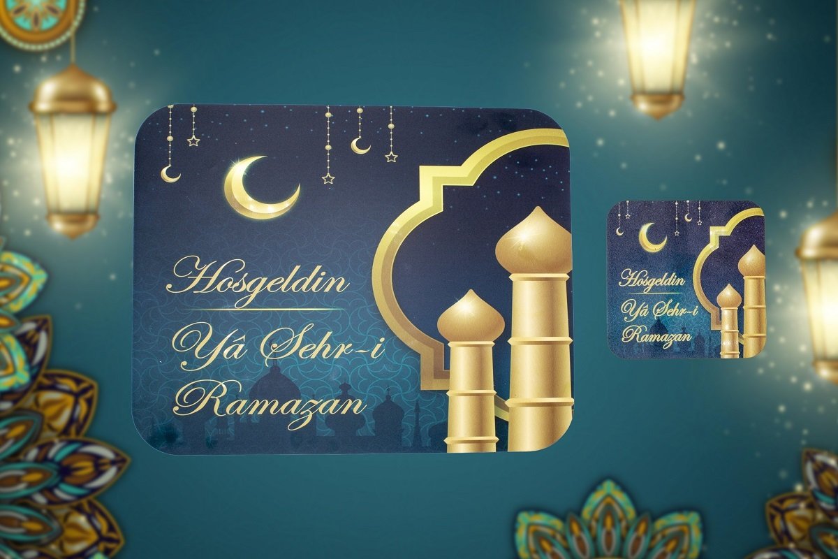 Ramazan Amerikan Servisi & Bardak Alt. set-4 lüSet