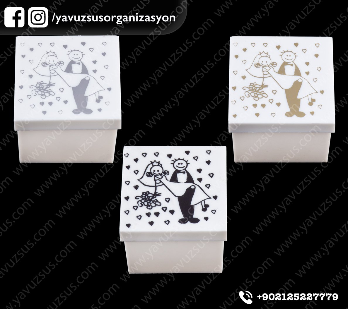 KUCAKTA GELİN DAMAT KUTU(12 adet)