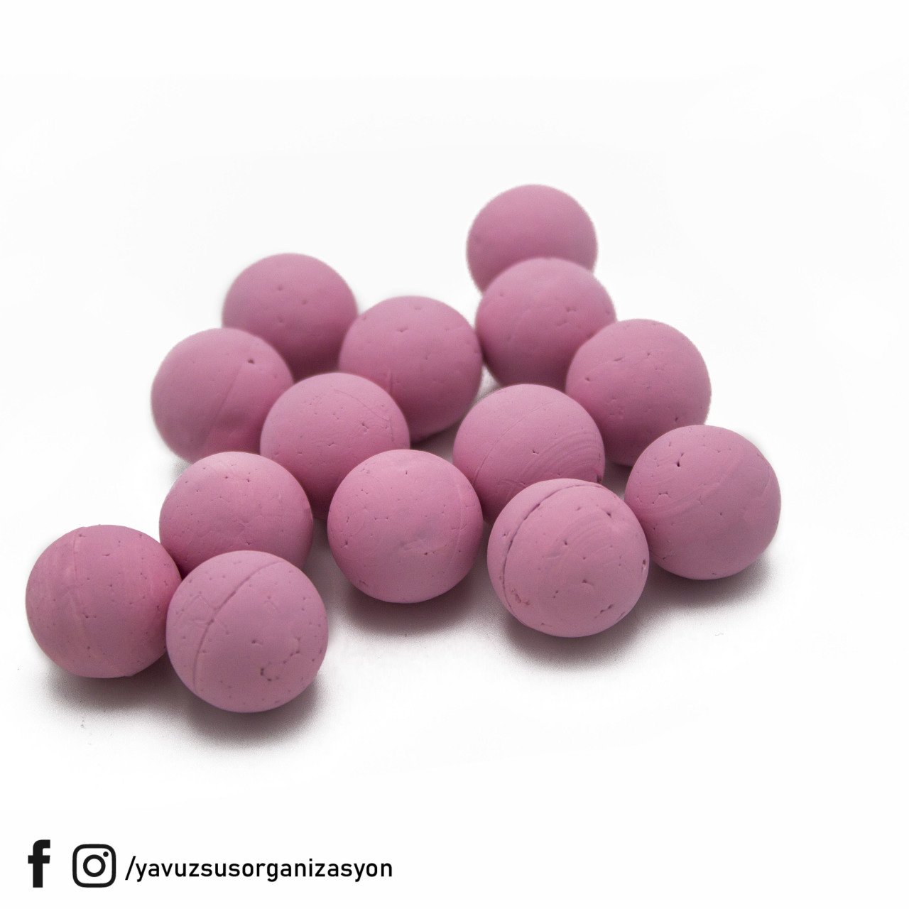 2 cm Renkli Strafor Top (15 adet) PEMBE