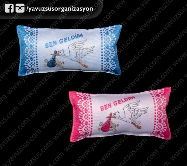 Bebek figürlü mini yastık(12 li)(KLD)