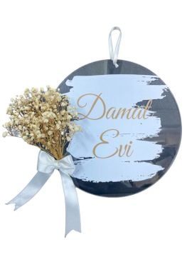 Pleksi Gelin & Damat Evi Kapı Süsü