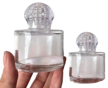 Koli İle OVAL  Şeklinde Cam Şişe(50cc)162 ADET