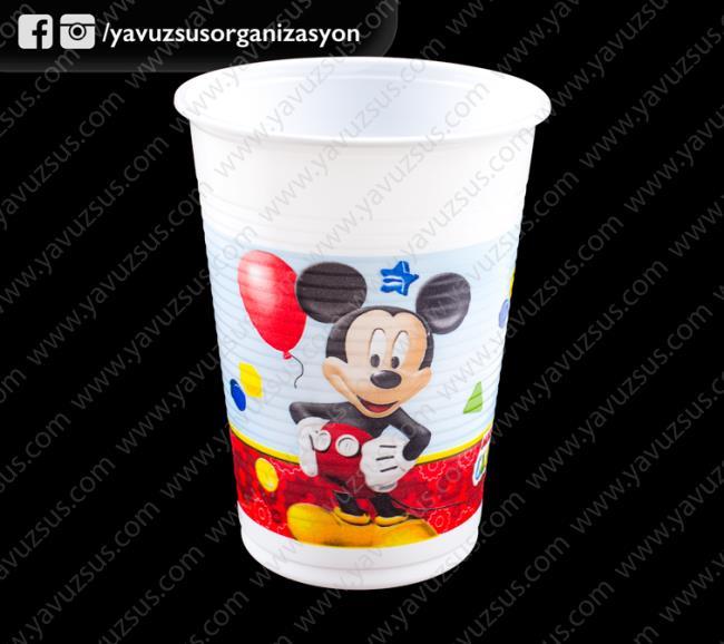 mickey mouse bardak(8 adet)(erkek)