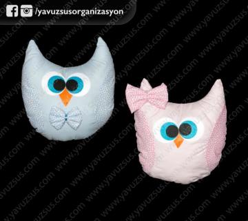 baykuşlar yastık(KLD) MAVI