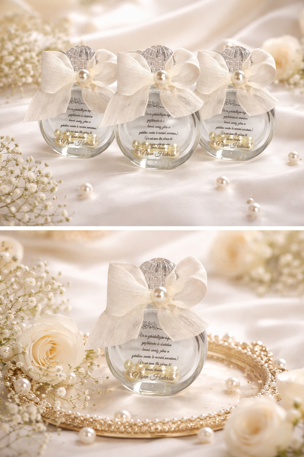 İncili Yuvarlak Şişe(20 adet)