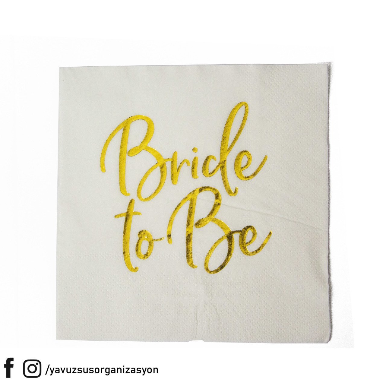 Yaldızlı Bride To Be Peçete (16 Adet)