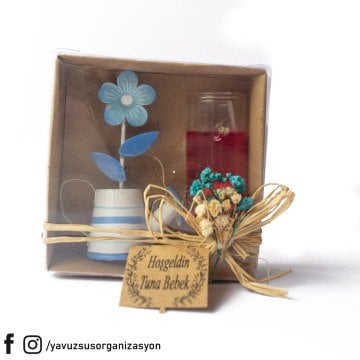 Kovalı Kişiye Özel Jel Mumlu Nikah Şekeri (20ad)