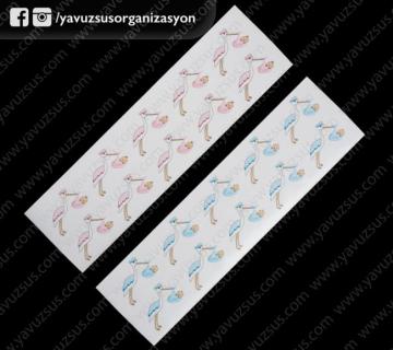leylek yapışkanlı sticker(KLD)