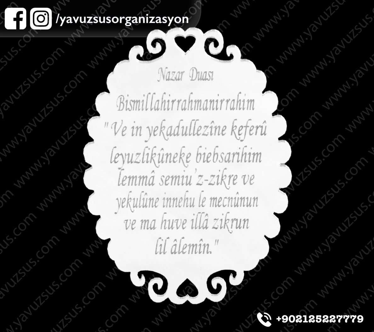 Dualı tırtıklı  oval pleksi (8*6.5cm) GUMUS