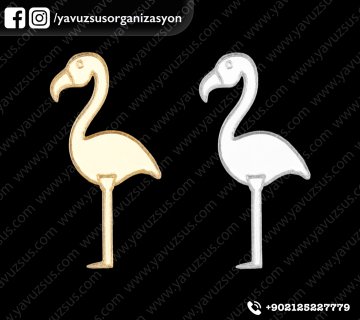 Minik pelikan pleksi (4*2cm)2mm ALTIN