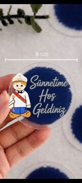 Pleksi Üzeri Kabartma sünnet çocuğu figürlü Hediyelik