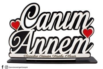 Ahşap Çift Kat Canım Annem Tabanlık