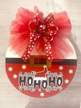 Ho Ho Ho Yılbaşı  Noel Baba Kapı Süsü