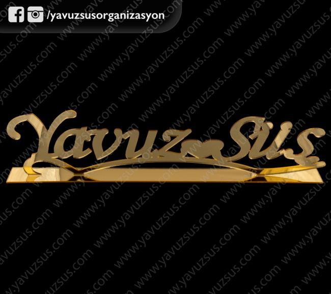 Ahşap Üzeri Pleksi Dalgalı Tabanlık( isimlik) ALTIN