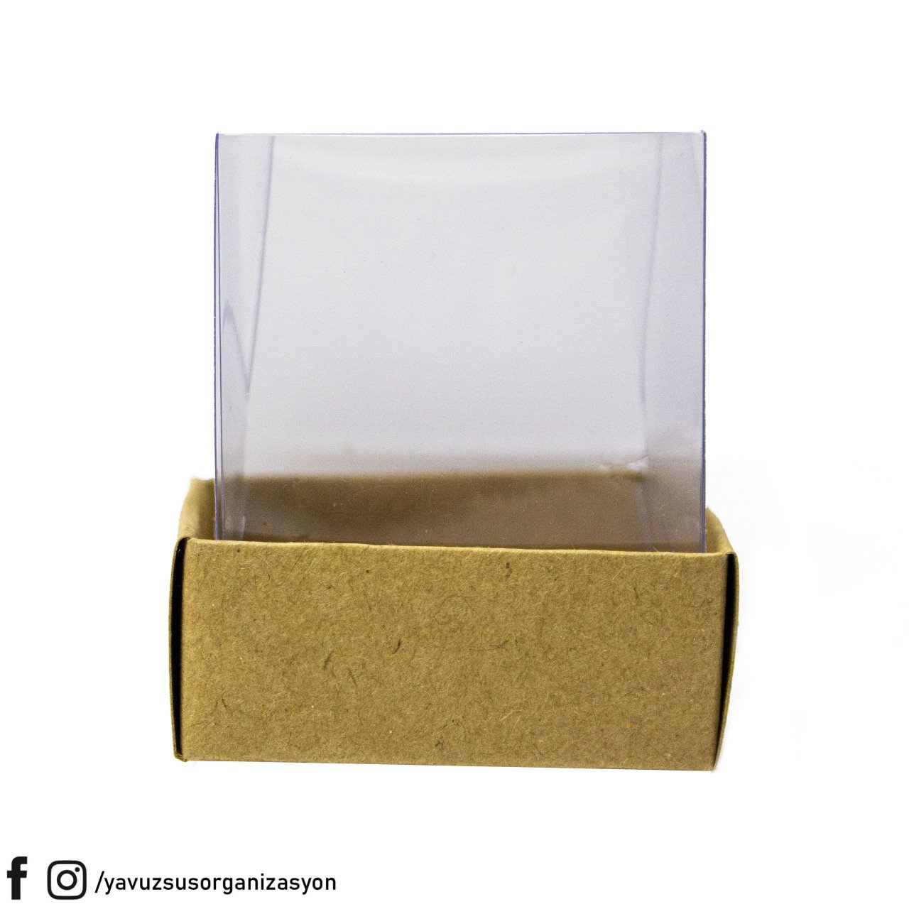 5x5x6 cm Asetat Kapaklı Kutu (25 adet) KRAFT
