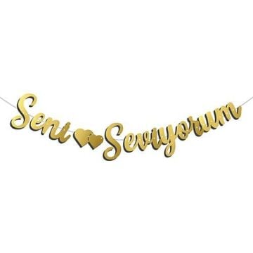 Seni Seviyorum Banner & Yazı