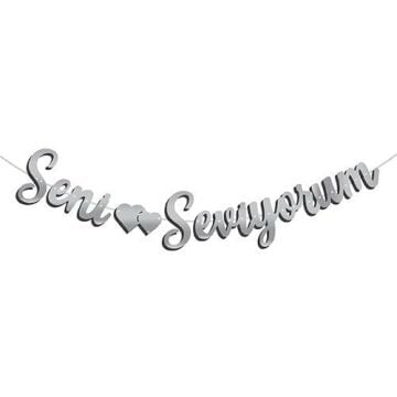 Seni Seviyorum Banner & Yazı