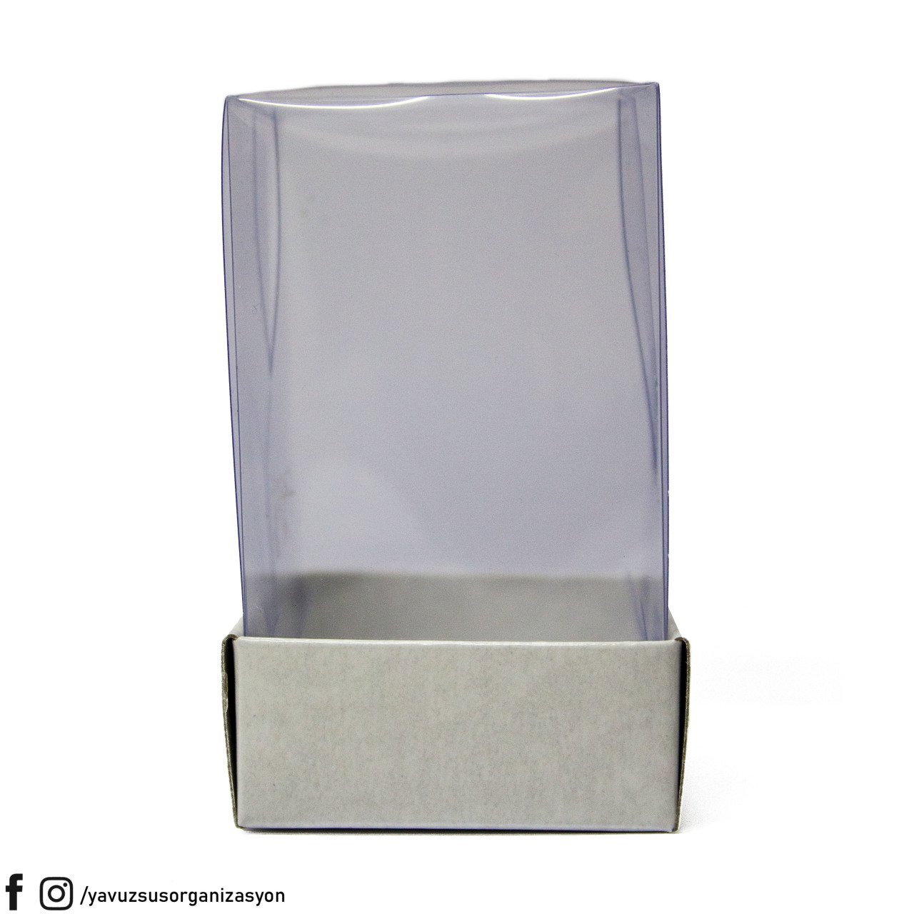 5x5x8 cm Asetat Kapaklı Kutu (25 adet) BEYAZ