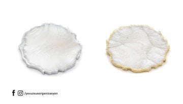 Kenarı Yaldızlı Tırtıklı Epoksi