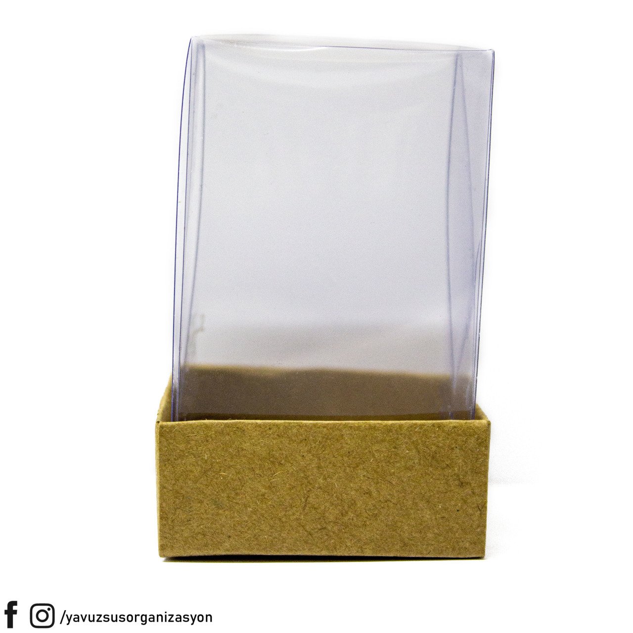 5x5x8 cm Asetat Kapaklı Kutu (25 adet) KRAFT
