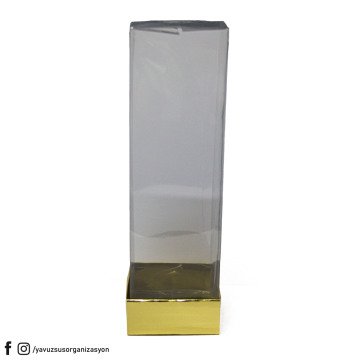 5x5x16 cm Asetat Kapaklı Kutu (25 adet) ALTIN