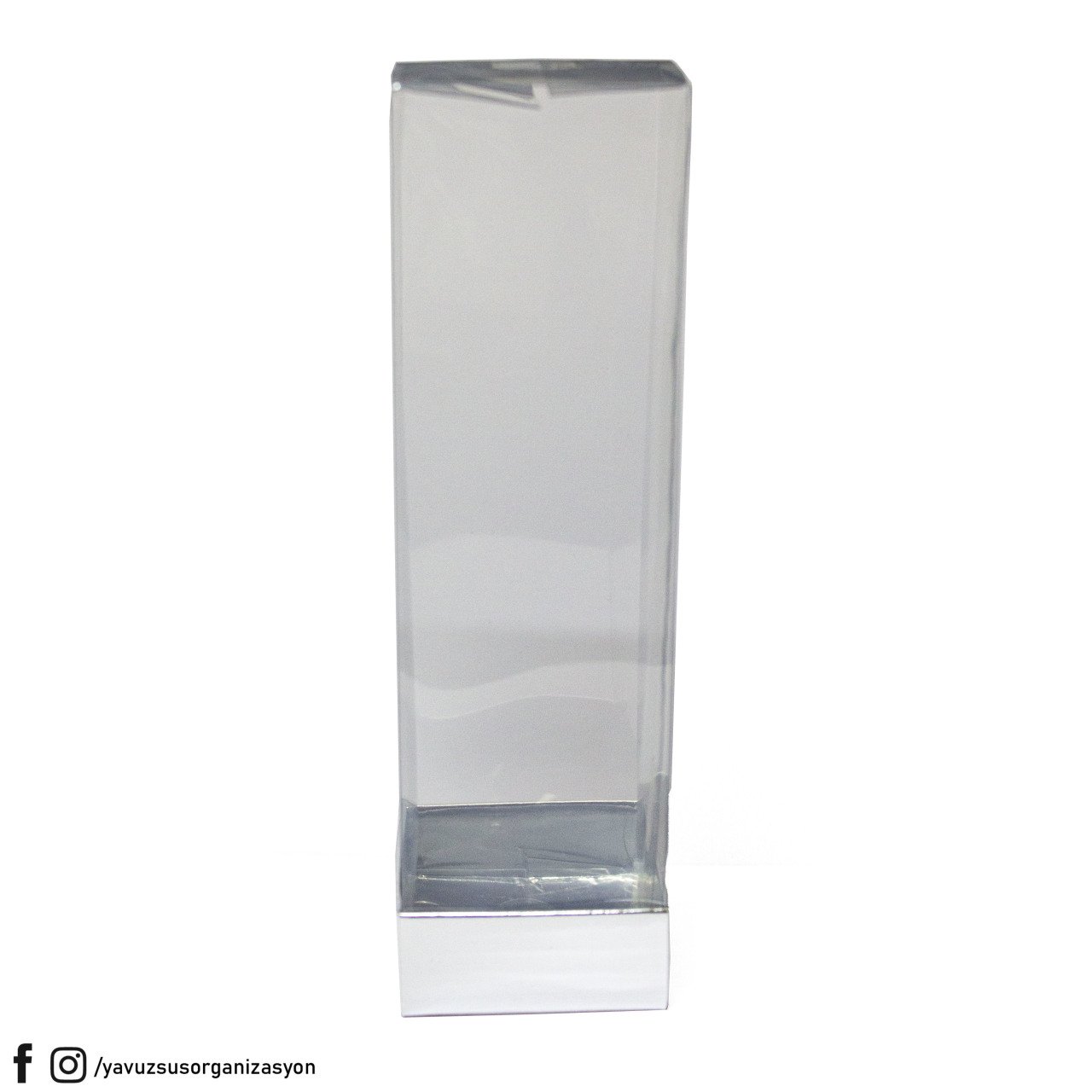 5x5x16 cm Asetat Kapaklı Kutu (25 adet) GUMUS