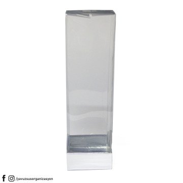 5x5x16 cm Asetat Kapaklı Kutu (25 adet) GUMUS