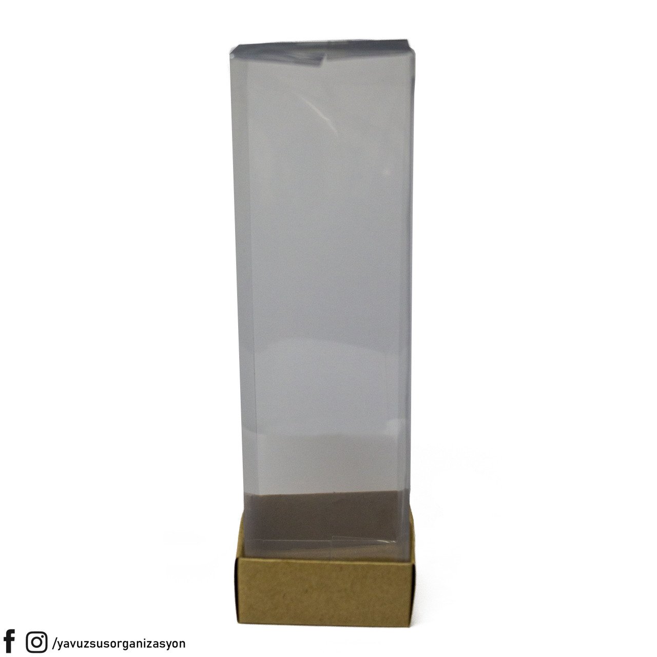 5x5x16 cm Asetat Kapaklı Kutu (25 adet) KRAFT