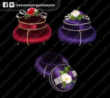 küçük tesbih kutusu BORDO