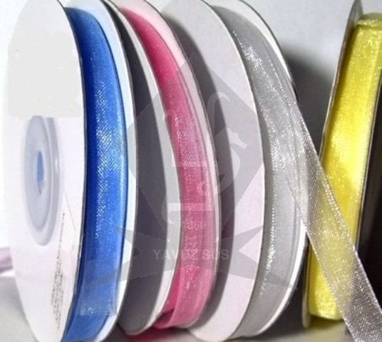 6mm ORGANZE KURDELE PEMBE