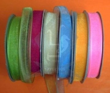 10mm ORGANZE KURDELE BEYAZ