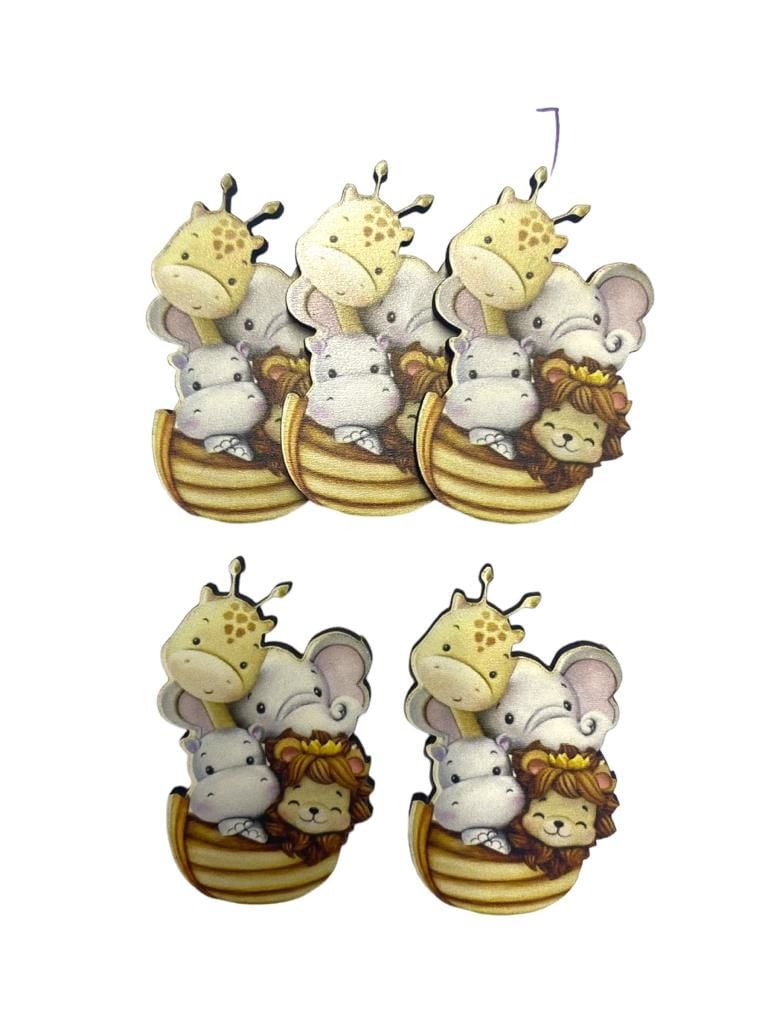 Ahşap Üzeri Uv Baskı Küçük Hayvanlı  Figür& obje