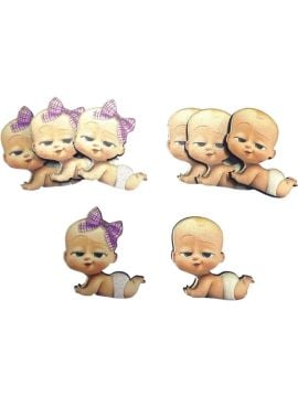 Ahşap Üzeri Uv Baskı Küçük Bebek Figür& obje
