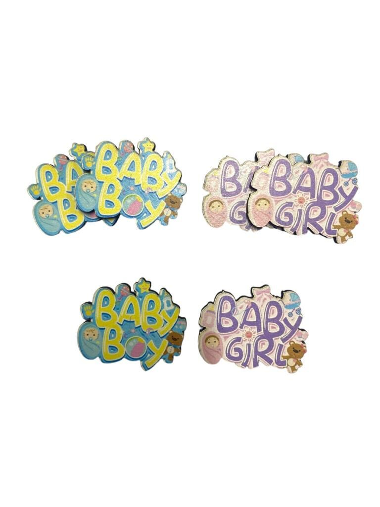 Ahşap Üzeri Uv Baskı Küçük Baby Boy&Girl Figür& obje