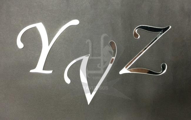 8 cm aynalı harf takım (a-z)