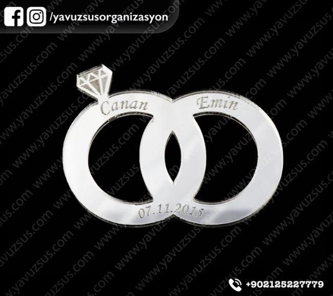 kişiye özel tasarım çiftli alyans ALTIN