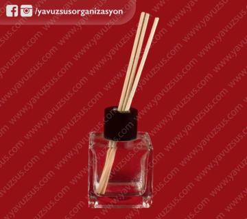 50cc kare cam bambu şişesi(Oda Kokusu Şişesi) ALTIN