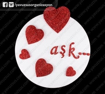 str.yuvarlak kalpli aşk kapı süsü(KLD)