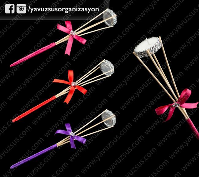 Meşale Kına Mumu 10ad KIRMIZI