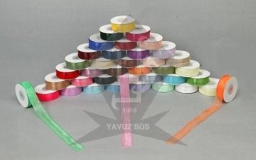 20mm ORGANZE KURDELE MOR