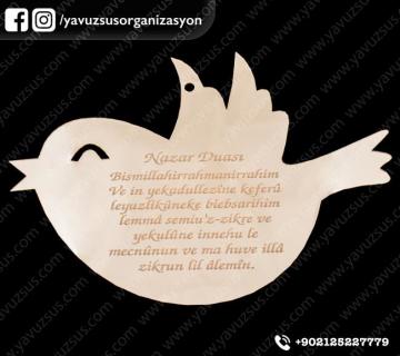 Kumru kapı süsü 30x21