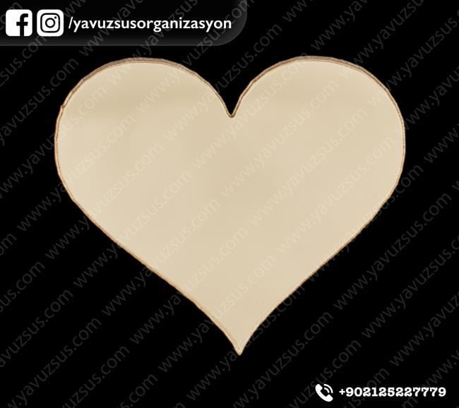 pleksi kalp boş(1mm)